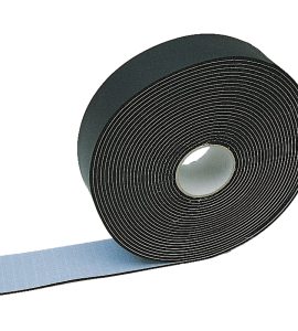NASTRO TERMOISOLANTE ADESIVO IN GOMMA NERO H.50 mm x Sp.3 mm - L.10 mt