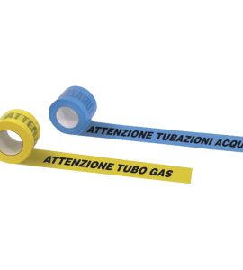 NASTRO AVVERTITORE PER TUBAZIONI SOTTOSUOLO Giallo per Gas - 200 mt.