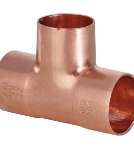 TEE FEMMINA IN RAME A SALDARE Ø54 x 54 x 54 mm