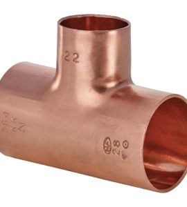 TEE RIDOTTO FEMMINA "16" IN RAME A SALDARE Ø16 x 22 x 16 mm