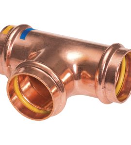 TEE FEMMINA IN RAME A PRESSARE Ø35 x Ø35 x Ø35 mm