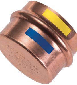 TAPPO FEMMINA IN RAME A PRESSARE Ø35 mm