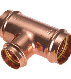 TEE RIDOTTO FEMMINA IN RAME A PRESSARE Ø35 x Ø28 x Ø35 mm