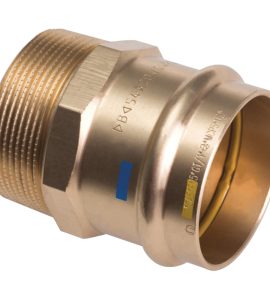 MANICOTTO FEMMINA A PRESSARE FILETTATO MASCHIO IN BRONZO Ø35 x 1"1/4 M