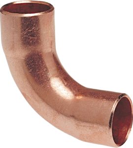 CURVA A 90° FEMMINA/FEMMINA PER TUBO GELO IN RAME A SALDARE 1"3/8