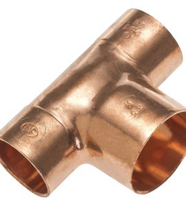 TEE PER TUBO GELO IN RAME A SALDARE 1"3/8