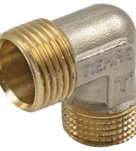 RACCORDO CURVO MASCHIO A COMPRESSIONE WATERBLOCK TM 3/4" - 3/4" x Ø18