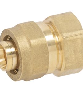 RACCORDO DIRITTO FEMMINA A COMPRESSIONE PER TUBO MULTISTRATO APE 1" x Ø32 (3