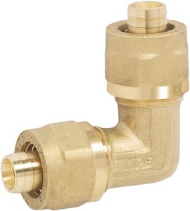 GOMITO DOPPIO A COMPRESSIONE PER TUBO MULTISTRATO APE Ø32 (3