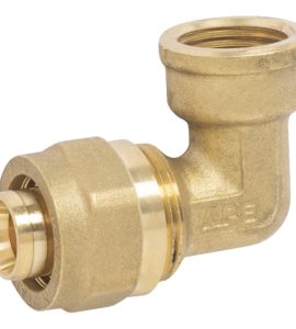GOMITO FEMMINA A COMPRESSIONE PER TUBO MULTISTRATO APE 1" x Ø32 (3