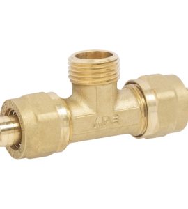 TEE MASCHIO A COMPRESSIONE PER TUBO MULTISTRATO APE Ø32 (3