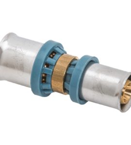 RACCORDO DIRITTO RIDOTTO A PRESSARE "DELTAPRESS" UNIDELTA Ø63 x Ø50 mm