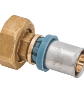 RACCORDO DIRITTO F C/DADO GIREVOLE DELT ALL "DELTAPRESS" UNIDELTA 26 x 3/4"