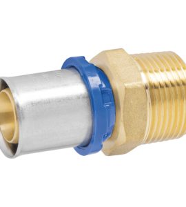 RACCORDO DIRITTO MASCHIO A PRESSARE PER TUBO MULTISTRATO APE Ø63 (4