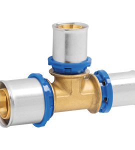 TEE RIDOTTO A PRESSARE PER TUBO MULTISTRATO APE Ø63 (4
