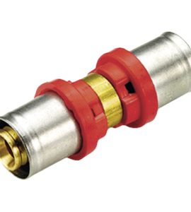 RACCORDO DIRITTO RIDOTTO A PRESSARE PER TUBO MULTISTRATO TIEMME Ø32 x Ø26