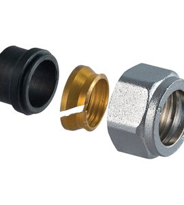 ADATTATORE TUBO RAME PER COLLETTORE Ø18 x 3/4"