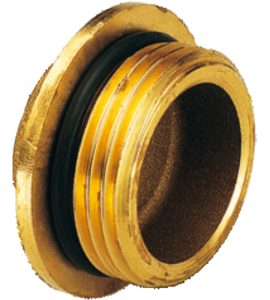 TAPPO MASCHIO CON O-RING PER COLLETTORI 1"1/4
