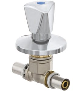 VALVOLA INCASSO COMPLETA DI VOLANTINO E ROSONE FIV 26 x 26