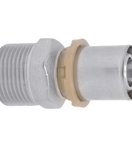 RACCORDO DIRITTO MASCHIO A PRESSARE PER TUBO MULTISTRATO ICMA Ø32 x 1"