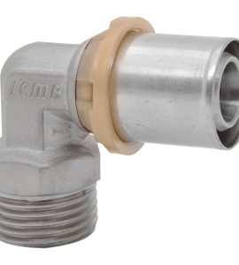 GOMITO MASCHIO A PRESSARE PER TUBO MULTISTRATO ICMA Ø32 x 1"