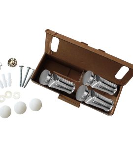 KIT DI FISSAGGIO CROMO PER TERMOARREDO "SANREMO" Diritto