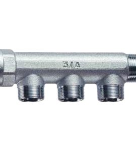COLLETTORE LINEARE MASCHIO/FEMMINA 3/4" CROMATO FAR 4 Vie 24x19