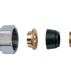ADATTATORE PER TUBO RAME CON CALOTTA FILETTO 24x19 FAR Ø16 mm
