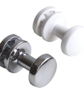 PORTA ABITI A COPPIA PER TERMOARREDO Ø30 mm - Cromo