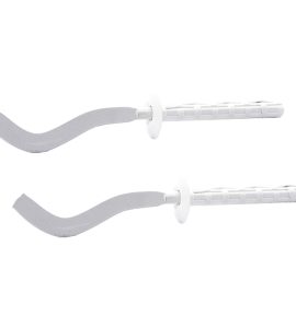 COPPIA DI MENSOLE PIATTE PER RADIATORI IN ALLUMINIO 7x190 - Tassello 10x80 mm