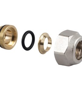 RACCORDO PER TUBO RAME A TENUTA O-RING "SERIE ITALIA" Ø16 - 24x19