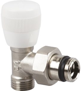 VALVOLA A SQUADRA ATTACCO PER TUBO RAME E MULTISTRATO "SERIE UNIVERSAL" 1/2" x passo 1/2"