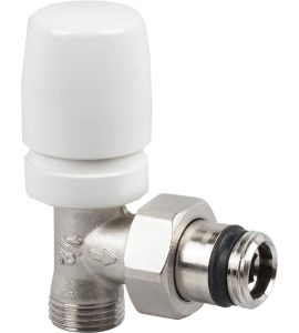 VALVOLA A SQUADRA TERMOSTATIZZABILE ATTACCO RAME E MULTISTRATO SERIE UNIVERSAL 1/2" x 1/2"