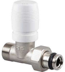 VALVOLA DIRITTA TERMOSTATIZZABILE ATTACCO PER TUBO RAME E MULTISTRATO "SERIE ITALIA" 1/2" x 1/2"