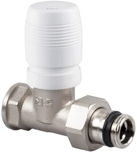 VALVOLA  DIRITTATERMOSTATIZZABILE ATTACCO PER TUBO FERRO "SERIE ITALIA" 1/2" - 1/2"