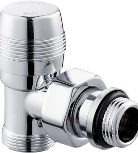 DETENTORE A SQUADRA ATTACCO PER TUBO RAME E MULTISTRATO "SERIE PLANET" Cromo 1/2" - 24x19