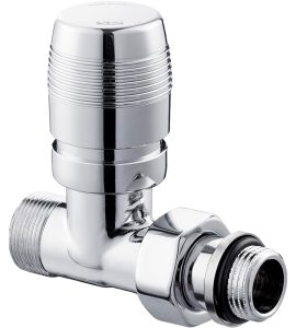 VALVOLA DIRITTA TERMOSTATIZZABILE ATTACCO RAME E MULTISTRATO "SERIE PLANET" Cromo 1/2" - 24x19