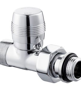 DETENTORE DIRITTO ATTACCO PER TUBO RAME E MULTISTRATO "SERIE PLANET" Cromo 1/2" - 24x19