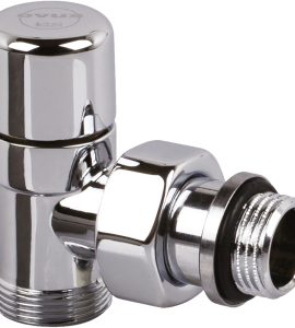 DETENTORE AD ANGOLO SERIE OVUS Cromo 1/2" x 24/19