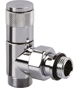 VALVOLA A SQUADRA ATTACCO PER TUBO RAME E MULTISTRATO "SERIE TONDERA" Cromo 1/2" - 24x19