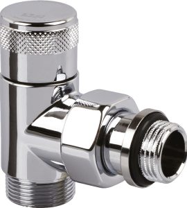 DETENTORE A SQUADRA ATTACCO PER TUBO RAME E MULTISTRATO "SERIE TONDERA" Cromo 1/2" - 24x19