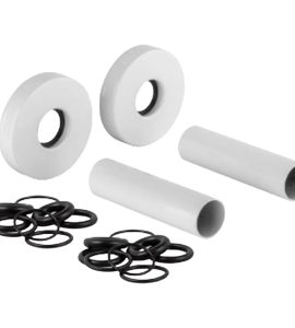 KIT COPRITUBO TONDO BIANCO Ø18 x L.70 mm