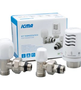 KIT TERMOSTATICO A SQUADRA "TULIPANO" ICMA 1/2"