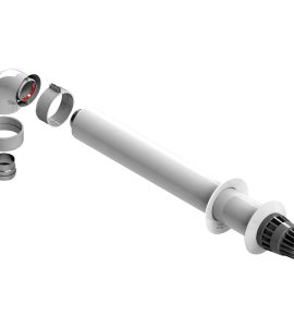KIT COASSIALE ORIZZONTALE PER CALDAIA BERETTA Ø60/100 mm