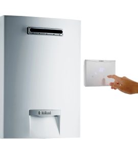 SCALDABAGNO A GAS CAMERA APERTA PER ESTERNO "outsideMAG" VAILLANT 17 Lt. - MTN