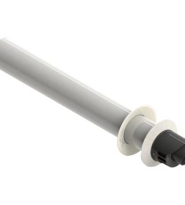 TUBO COASSIALE CON TERMINALE PER SCALDABAGNO BAXI Ø60/100 mm
