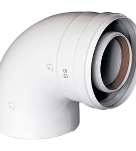 CURVA COASSIALE A 90° PER SCALDABAGNO BAXI Ø60/100 mm