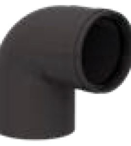 CURVA A 93° DI SCARICO FUMI PER ESTERNO "PPS-OUT" TESTA DI MORO Ø80 mm