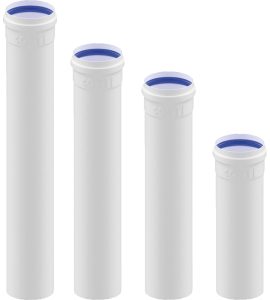 TUBO DI SCARICO FUMI M/F IN ALLUMINIO Ø80 x 2000 mm