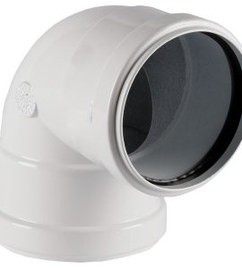 CURVA F/F 90° IN ALLUMINIO CON GUARNIZIONE Ø 80 FF